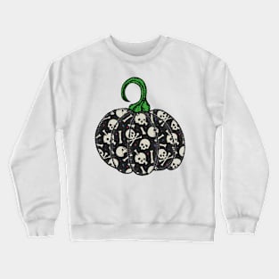 Halloween Trick or Treat Pirate Skull Pumpkin Crewneck Sweatshirt